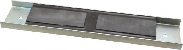 Eclipse - 60 Max Pull Force Lb, 12" Long x 2-1/2" Wide x 5/8" Thick, Rectangular Channel, Ceramic Fixture Magnet - 212°F Max Operating Temp, 0.01" Mounting Hole Diam, Stainless Steel Housing - Makers Industrial Supply