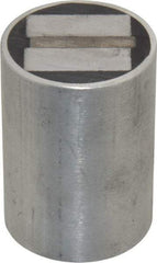 Mag-Mate - 5/16-18 Thread, 1-1/2" Diam, 2-1/16" High, 102 Lb Average Pull Force, Neodymium Rare Earth Pot Magnet - 5/16" Tapped Hole Depth, Aluminum Insulated - Makers Industrial Supply