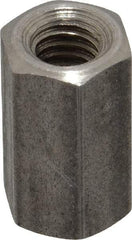 Made in USA - 5/16-18 UNC, 7/8" OAL Stainless Steel Standard Coupling Nut - 1/2" Width Across Flats - Makers Industrial Supply