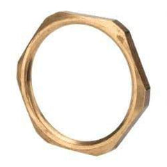 J.W. Winco - G 1-1/4 Thread, 46mm Distance Across Flats, Brass Oil Level Sight Glasses - 5.5mm Head Height - Makers Industrial Supply