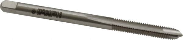 Heli-Coil - #4-48 UNF, H1, 2 Flutes, Plug Chamfer, Bright Finish, High Speed Steel Spiral Point STI Tap - 2" OAL, 0.141" Shank Diam, 11/16" Thread Length, 3/16" Square Length, 0.11" Square Size, 3B Class of Fit - Exact Industrial Supply