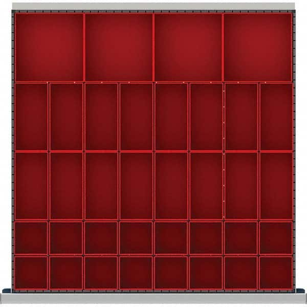 LISTA - 36-Compartment Drawer Divider Layout for 2.17" High Drawers - Makers Industrial Supply