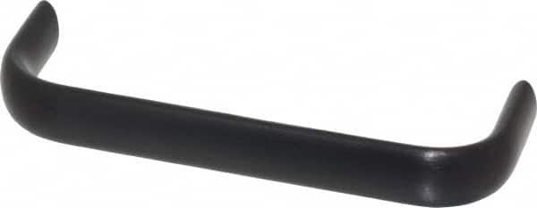 Electro Hardware - 4-9/16" Center to Center, Brush Black Anodized Aluminum Pull Handle - 1.5" High - Makers Industrial Supply