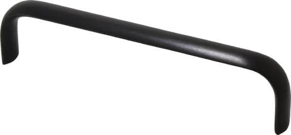 Electro Hardware - 6" Center to Center, Brush Black Anodized Aluminum Pull Handle - 1.5" High - Makers Industrial Supply