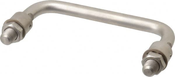 Electro Hardware - 4" Center to Center, Passivated Stainless Steel Pull Handle - 1.85" High - Makers Industrial Supply