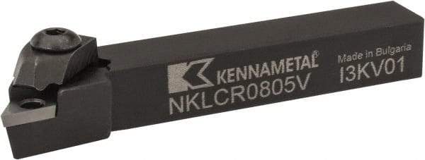 Kennametal - NP.., -5° Lead Angle NKLC External Right Hand Indexable Profiling Toolholder - 12.7mm Shank Height x 12.7mm Shank Width, 88.9mm Long, Steel - Makers Industrial Supply