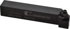 Kennametal - External Thread, Left Hand Cut, 19.05mm Shank Width x 19.05mm Shank Height Indexable Threading Toolholder - 114.3mm OAL, N.2L Insert Compatibility, NS Toolholder, Series Top Notch - Makers Industrial Supply