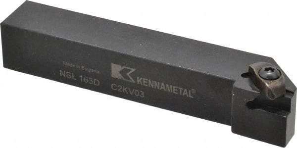 Kennametal - External Thread, Left Hand Cut, 25.4mm Shank Width x 25.4mm Shank Height Indexable Threading Toolholder - 152.4mm OAL, N.3L Insert Compatibility, NS Toolholder, Series Top Notch - Makers Industrial Supply