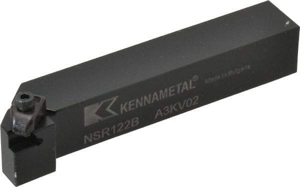 Kennametal - External Thread, Right Hand Cut, 19.05mm Shank Width x 19.05mm Shank Height Indexable Threading Toolholder - 114.3mm OAL, N.2R Insert Compatibility, NS Toolholder, Series Top Notch - Makers Industrial Supply