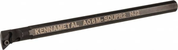 Kennametal - 15.24mm Min Bore Diam, 6" OAL, 3/8" Shank Diam, A-SDUP Indexable Boring Bar - DP.. Insert, Screw Holding Method - Makers Industrial Supply