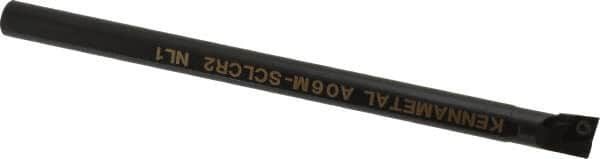 Kennametal - 12.19mm Min Bore Diam, 6" OAL, 3/8" Shank Diam, A-SCLC Indexable Boring Bar - CC.. Insert, Screw Holding Method - Makers Industrial Supply