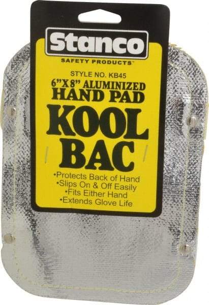 Stanco Safety Products - Universal Size, Silver, Aluminized Fabric, Glove Pad - Unlined - Makers Industrial Supply