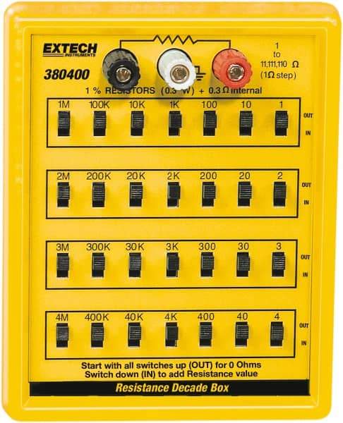 Extech - 1 to 110 k Ohm, Earth Ground Resistance Tester - No Batteries Required, 1 to 110 Resolution - Makers Industrial Supply