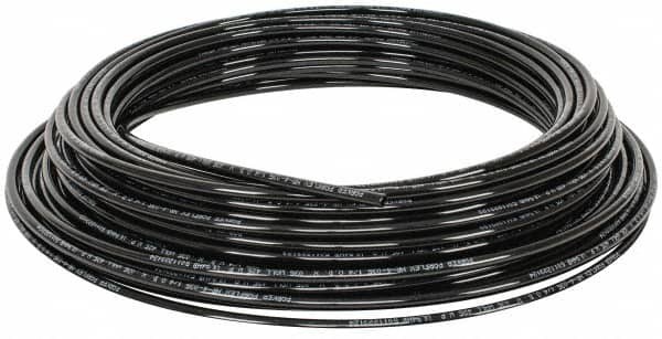 Parker - 0.18" ID x 1/4" OD, 1/32" Wall Thickness, 100' Long, Nylon Tube - Black, 425 Max psi, -60 to 200°F - Makers Industrial Supply