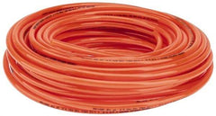 Parker - 1/4" ID x 3/8" OD, 1/16" Wall Thickness, 100' Long, Polyurethane Tube - Orange, 125 Max psi, 90 - 95 Shore A Hardness, -40 to 180°F - Makers Industrial Supply