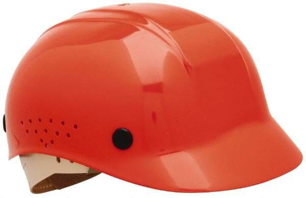 North - 4-Point Suspension, High Density Polyethylene Bump Cap - Pinlock, Vented, Orange - Makers Industrial Supply