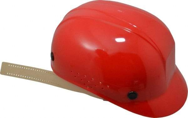 North - 4-Point Suspension, High Density Polyethylene Bump Cap - Pinlock, Vented, Red - Makers Industrial Supply