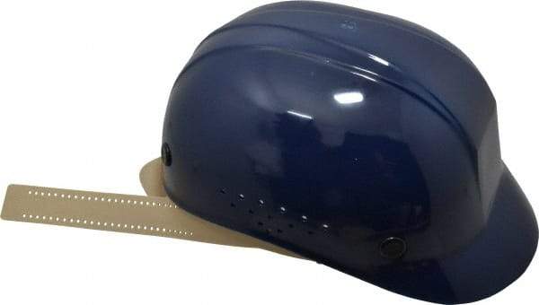 North - 4-Point Suspension, High Density Polyethylene Bump Cap - Pinlock, Vented, Navy Blue - Makers Industrial Supply