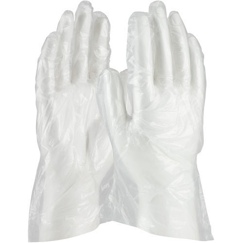 ‎65-543/M Disposable Gloves - Ambi-Dex Disposable Polyethylene - Food Grade - Embossed - 100/Bx - 1 mil - Exact Industrial Supply