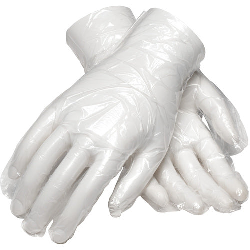 ‎65-553/S Disposable Gloves - Ambi-Dex Disposable Polyethylene - Food Grade - Silky - 100/Bx - 1 mil - Exact Industrial Supply