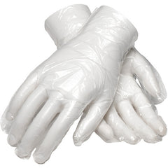 ‎65-544/L Disposable Gloves - Ambi-Dex Disposable Polyethylene - Food Grade - Embossed - 500/Bx - 1 mil - Exact Industrial Supply