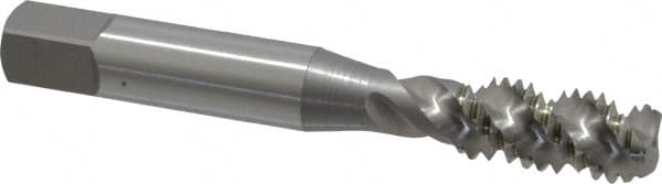 OSG - 3/8-16 UNC 3 Flute 3B Bottoming Spiral Flute Tap - High Speed Steel, Bright Finish, 2-15/16" OAL, Right Hand Flute, Right Hand Thread, H3, Series 106/107 - Makers Industrial Supply