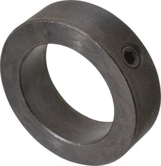 Climax Metal Products - 2-3/16" Bore, Steel, Set Screw Shaft Collar - 3-1/4" Outside Diam, 15/16" Wide - Makers Industrial Supply