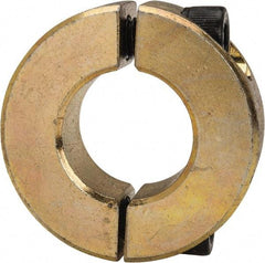 Climax Metal Products - 3/4" Bore, Steel, Two Piece Clamping Shaft Collar - 1-1/2" Outside Diam, 1/2" Wide - Makers Industrial Supply