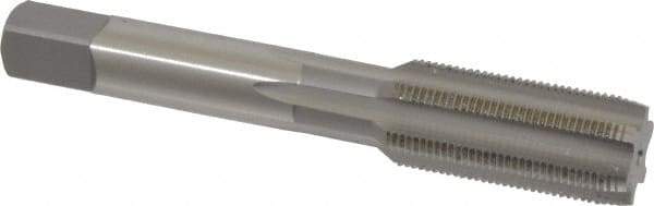 OSG - 5/8-24 UNEF 6 Flute Bright Finish High Speed Steel Straight Flute Standard Hand Tap - Plug, Right Hand Thread, 3-13/16" OAL, 1-13/16" Thread Length, H3 Limit, Oversize - Makers Industrial Supply