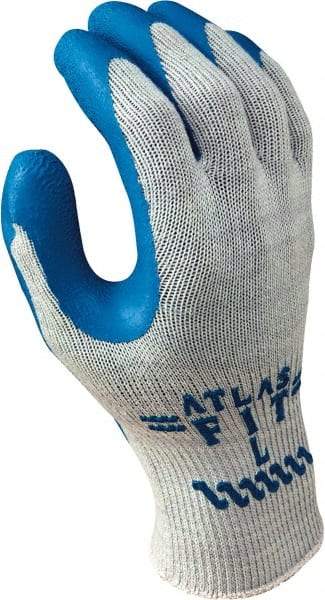 SHOWA - Size XL (10) General Protection Work Gloves - For General Purpose, Palm & Fingers Coated, Knit Wrist Cuff, Gray, Paired - Makers Industrial Supply