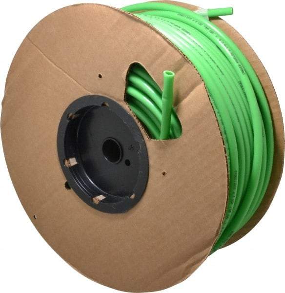 Parker - 0.275" ID x 3/8" OD, 3/64" Wall Thickness, 250' Long, Nylon Tube - Green, 250 Max psi, -65 to 200°F - Makers Industrial Supply