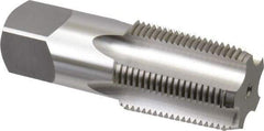 OSG - 1 - 11-1/2 NPT Thread, 5 Flute Standard Pipe Tap - 3-3/4" OAL, 1-3/4" Thread Length, 1-1/8" Shank Diam, Bright Finish, High Speed Steel - Exact Industrial Supply