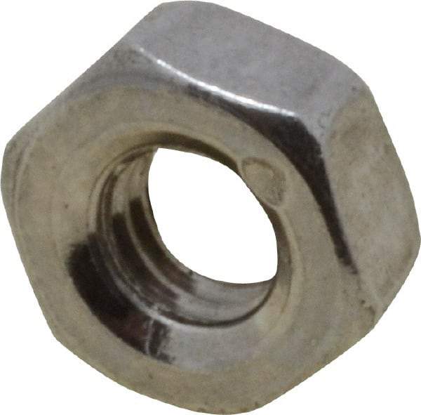 Value Collection - M3x0.50 Metric Coarse Stainless Steel Right Hand Hex Nut - 5.5mm Across Flats, 2.4mm High, Uncoated - Makers Industrial Supply