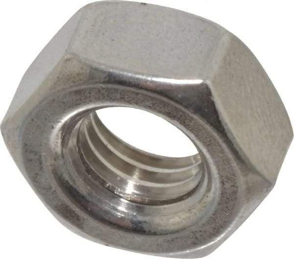 Value Collection - M10x1.50 Metric Coarse Stainless Steel Right Hand Hex Nut - 17mm Across Flats, 8mm High, Uncoated - Makers Industrial Supply