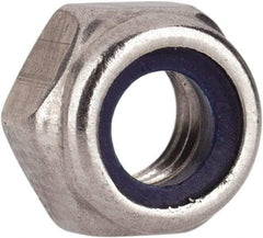 Value Collection - M5x0.80 Metric Coarse 316 & Austenitic Grade A4 Hex Lock Nut with Nylon Insert - 5mm High, Uncoated - Makers Industrial Supply