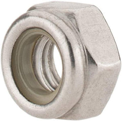 Value Collection - M6x1.00 Metric Coarse 316 & Austenitic Grade A4 Hex Lock Nut with Nylon Insert - 6mm High, Uncoated - Makers Industrial Supply