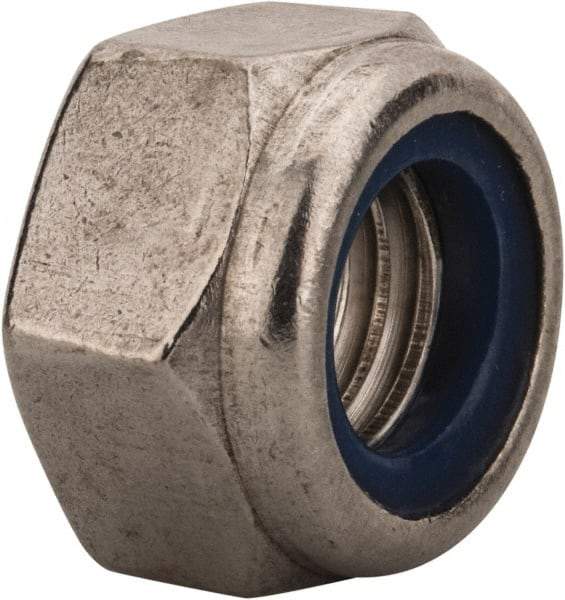 Value Collection - M12x1.75 Metric Coarse 316 & Austenitic Grade A4 Hex Lock Nut with Nylon Insert - 12mm High, Uncoated - Makers Industrial Supply