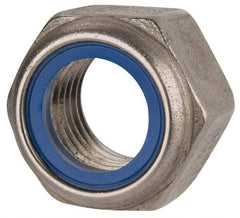 Value Collection - M22x2.50 Metric Coarse 316 & Austenitic Grade A4 Hex Lock Nut with Nylon Insert - 22mm High, Uncoated - Makers Industrial Supply