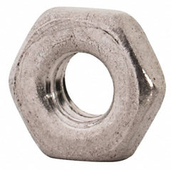 Value Collection - M2.5x0.45 Metric Coarse Stainless Steel Right Hand Hex Jam Nut - 5mm Across Flats, 1.6mm High, Uncoated - Makers Industrial Supply