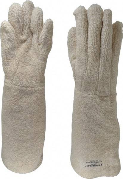 Jomac Products - Size L Unlined Terry Heat Resistant Glove - 19" OAL, Gauntlet Cuff - Makers Industrial Supply