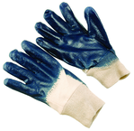 Nitrile Rubber Smooth Surface Gloves - Large (dozen pair) - Makers Industrial Supply