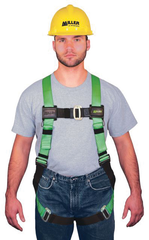Miller HP Series Non-Stretch Harness w/Friction Buckle Shoulder Straps; Mating Buckle Leg Straps & Mating Buckle Chest Strap - Makers Industrial Supply