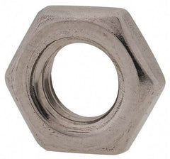 Value Collection - M8x1.25 Metric Coarse Stainless Steel Right Hand Hex Jam Nut - 13mm Across Flats, 4mm High, Uncoated - Makers Industrial Supply