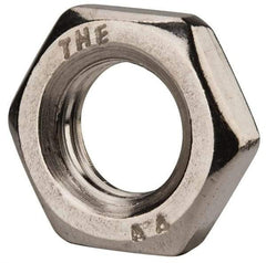 Value Collection - M12x1.75 Metric Coarse Stainless Steel Right Hand Hex Jam Nut - 19mm Across Flats, 6mm High, Uncoated - Makers Industrial Supply