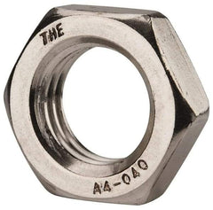 Value Collection - M20x2.50 Metric Coarse Stainless Steel Right Hand Hex Jam Nut - 30mm Across Flats, 10mm High, Uncoated - Makers Industrial Supply