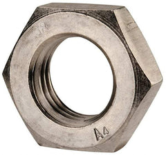 Value Collection - M30x3.50 Metric Coarse Stainless Steel Right Hand Hex Jam Nut - 46mm Across Flats, 15mm High, Uncoated - Makers Industrial Supply