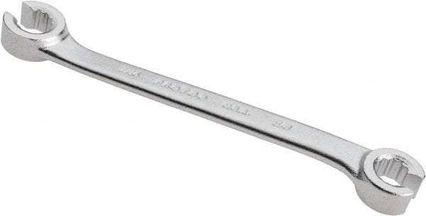 Proto - 3/8 x 7/16", Satin Finish, Open End Flare Nut Wrench - 12 Points, 6-1/4" OAL, Steel, Double End Head - Makers Industrial Supply