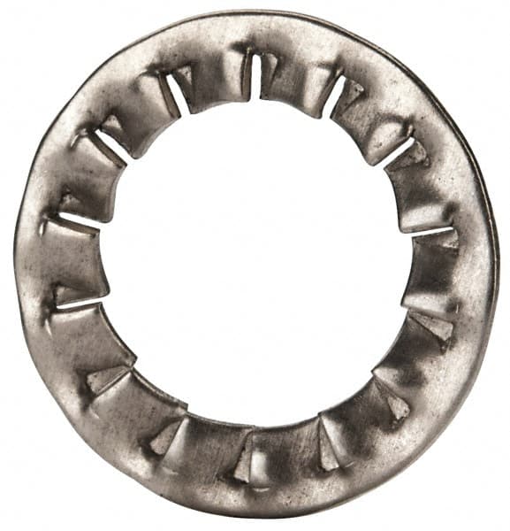 Value Collection - M14 Screw, 15mm ID, Stainless Steel Internal Tooth Lock Washer - 24mm OD, Uncoated, Grade 18-8 & Austenitic A2 - Makers Industrial Supply