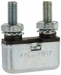 Value Collection - 40 Amp Automotive Heavy Duty Stud Terminal Circuit Breaker - 1.091" Long x 0.402" Wide 0.63" High - Makers Industrial Supply