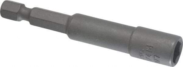 Wera - 7mm Magnetic Nutsetter - 1/4" Hex Drive, 2-1/2" OAL - Makers Industrial Supply